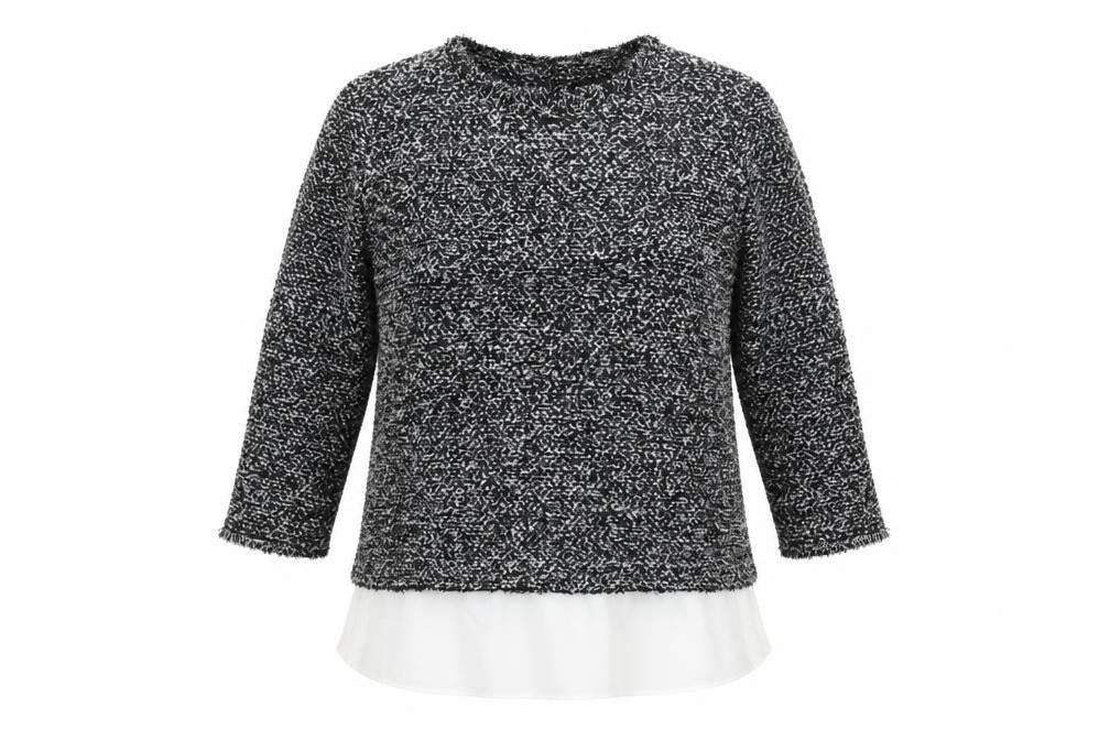 Dorothy Perkins Womens Grey Round Neck Polyester Pullover Jumper Size 14