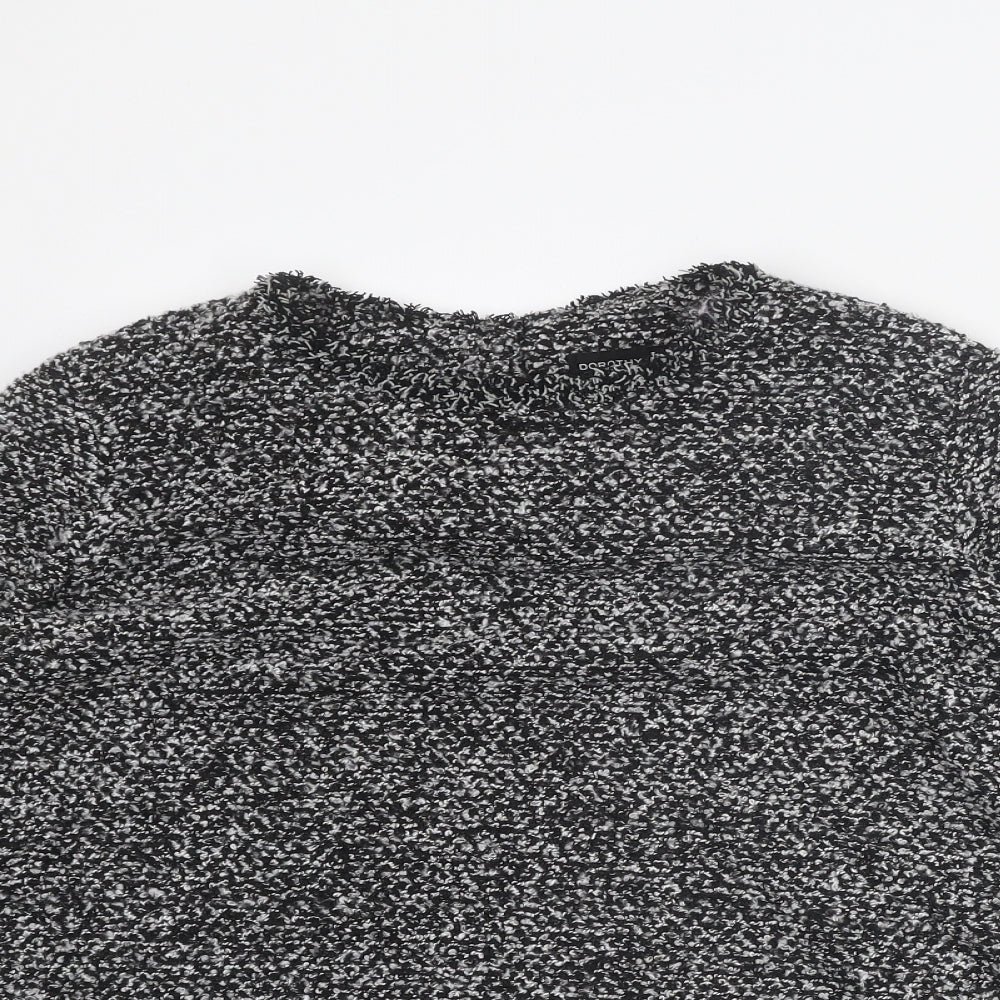 Dorothy Perkins Womens Grey Round Neck Polyester Pullover Jumper Size 14