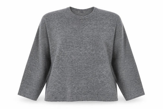 Zara Womens Grey Polyester Pullover Sweatshirt Size L Pullover