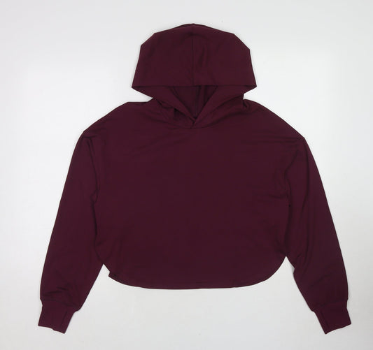 Gilly Hicks Womens Purple Polyester Pullover Hoodie Size S Pullover - Open Back