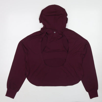 Gilly Hicks Womens Purple Polyester Pullover Hoodie Size S Pullover - Open Back