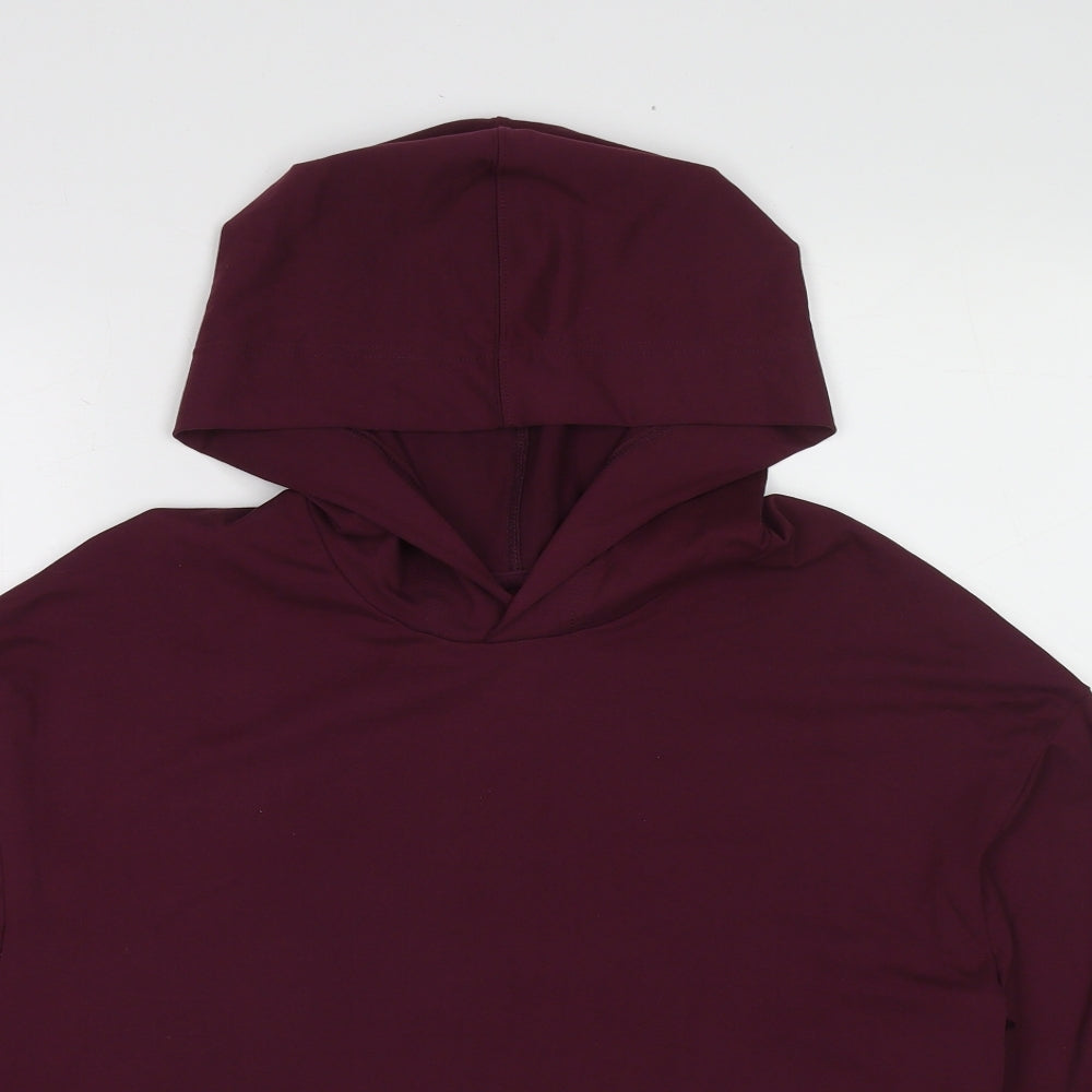 Gilly Hicks Womens Purple Polyester Pullover Hoodie Size S Pullover - Open Back