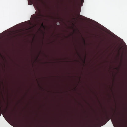 Gilly Hicks Womens Purple Polyester Pullover Hoodie Size S Pullover - Open Back