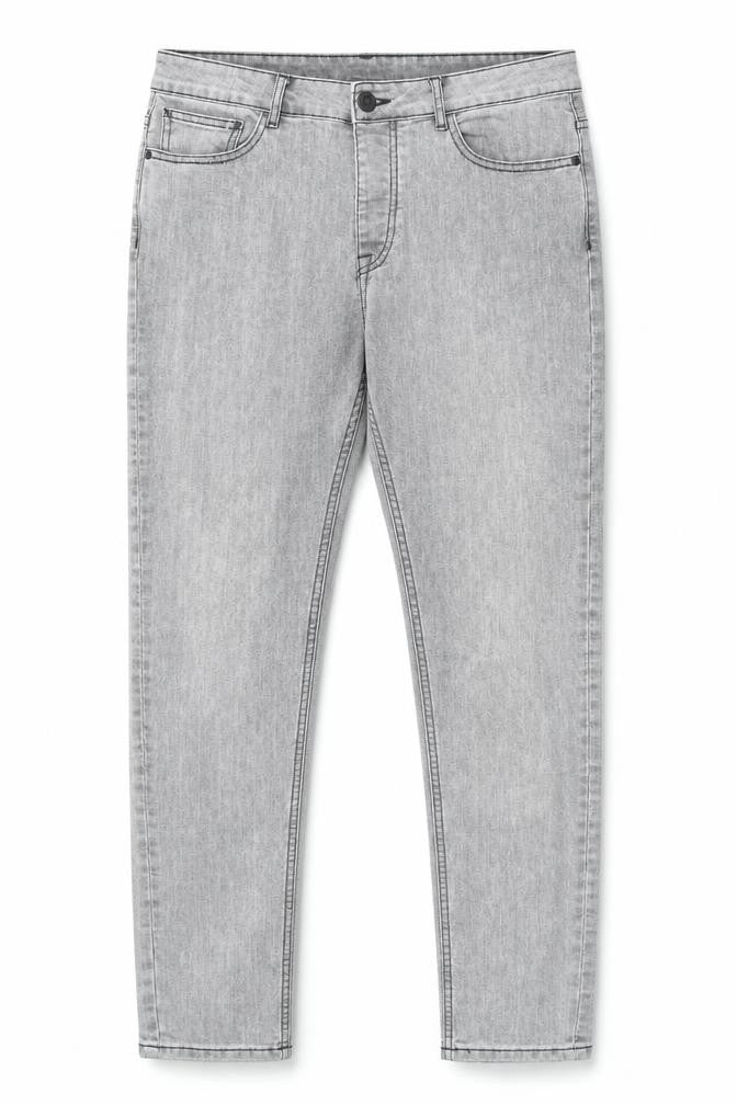 Denim & Co. Womens Grey Cotton Skinny Jeans Size 34 in L30 in Regular Zip