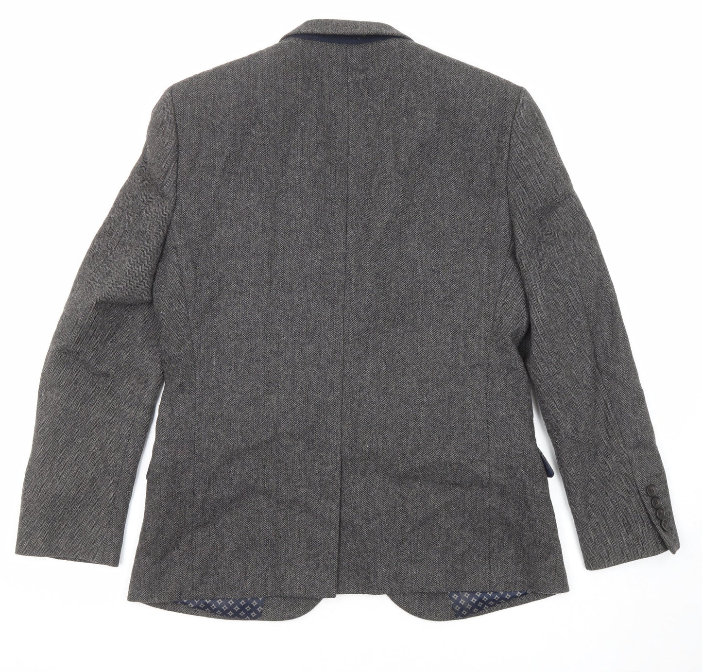 NEXT Mens Grey Wool Jacket Suit Jacket Size 40 Regular