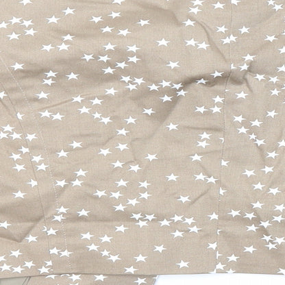 Bonprix Womens Beige Geometric Jacket Blazer Size 10 - Star Print