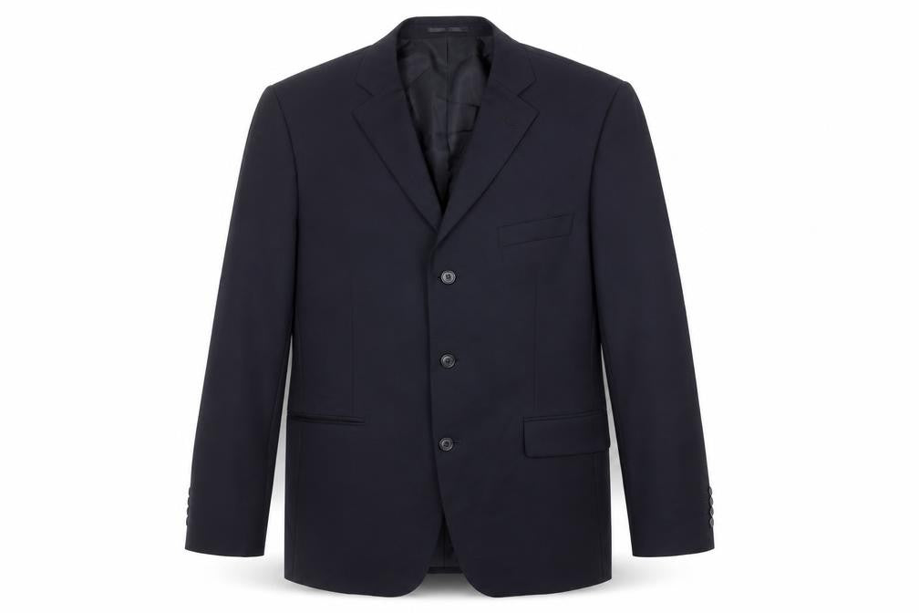 Armando Mens Black Wool Jacket Suit Jacket Size 42 Regular