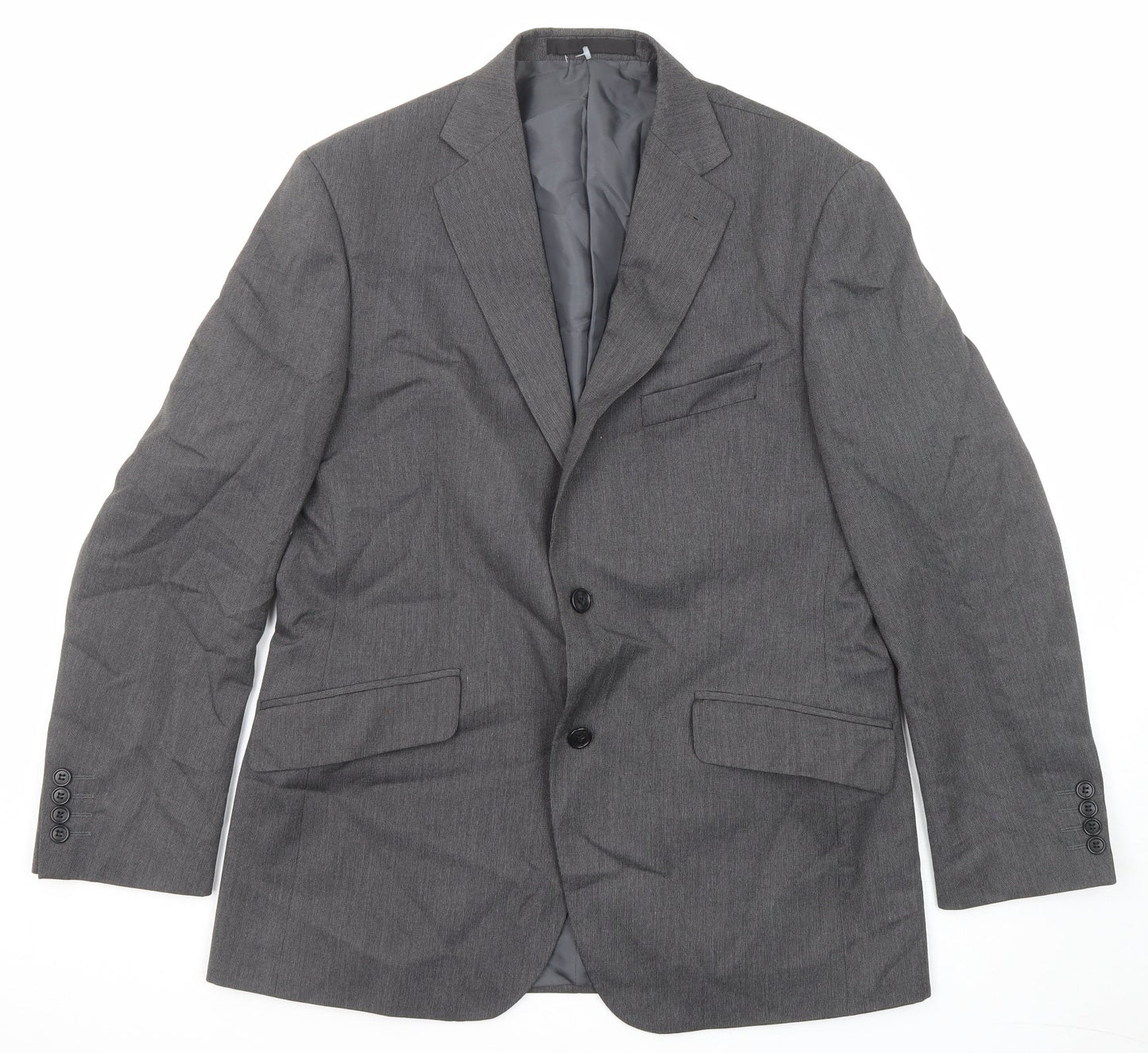 Marks and Spencer Mens Grey Polyester Jacket Suit Jacket Size 40 Regular
