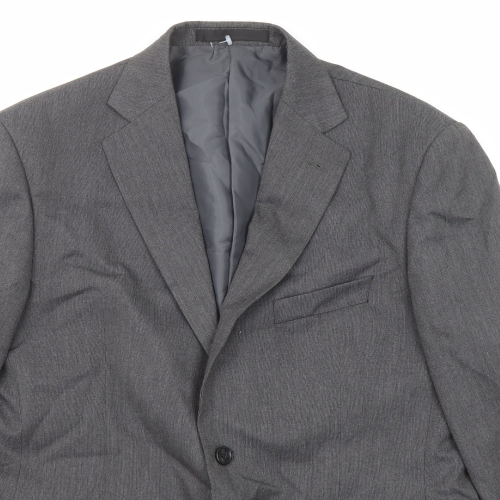 Marks and Spencer Mens Grey Polyester Jacket Suit Jacket Size 40 Regular
