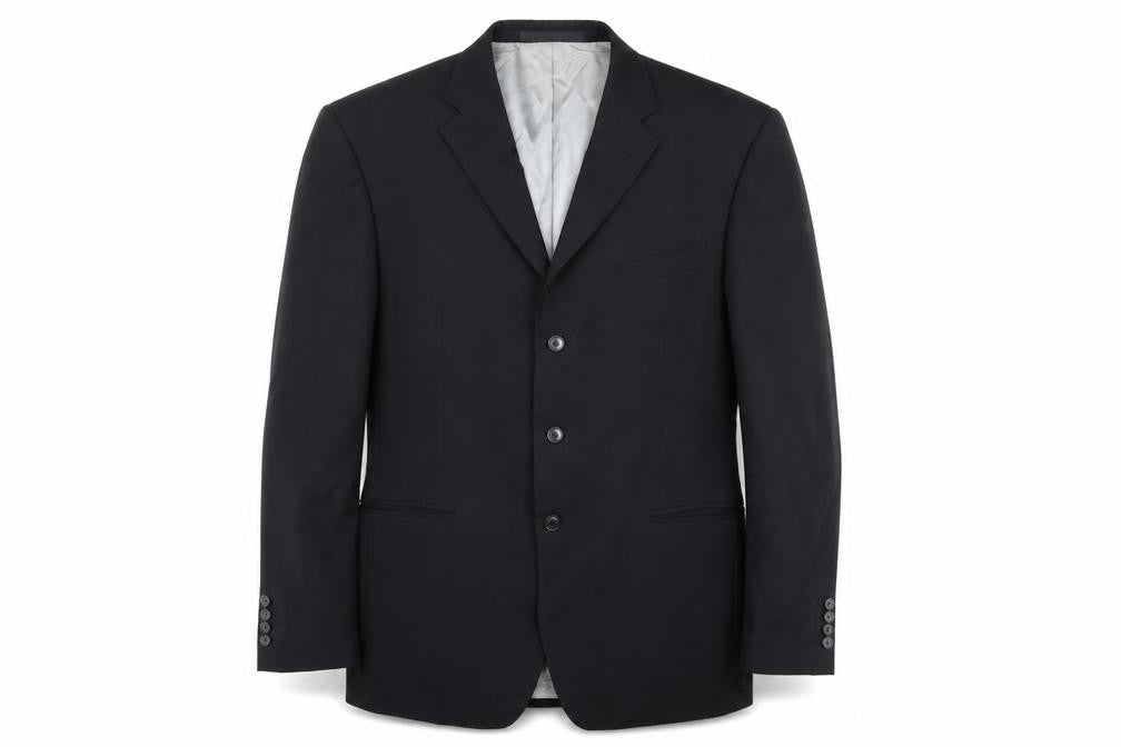 Marks & Spencer Mens Black Wool Jacket Suit Jacket Size 42 Regular