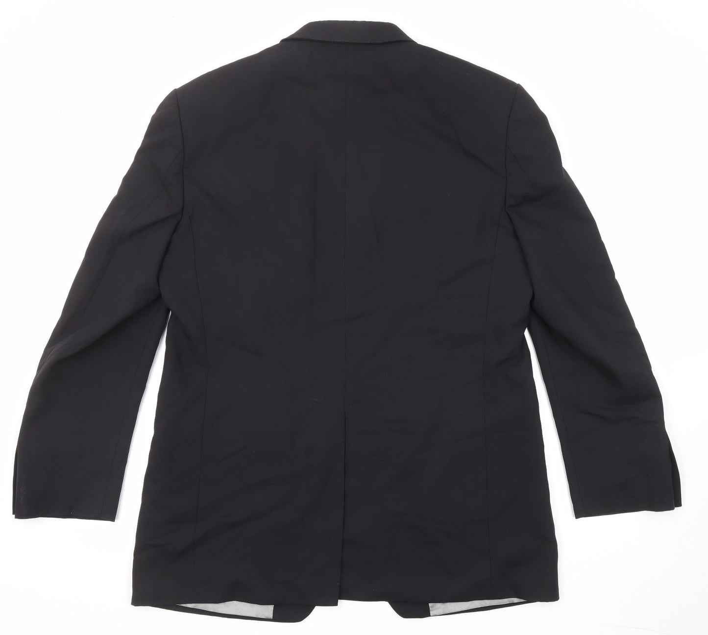 Marks and Spencer Mens Black Wool Jacket Suit Jacket Size 42 Regular