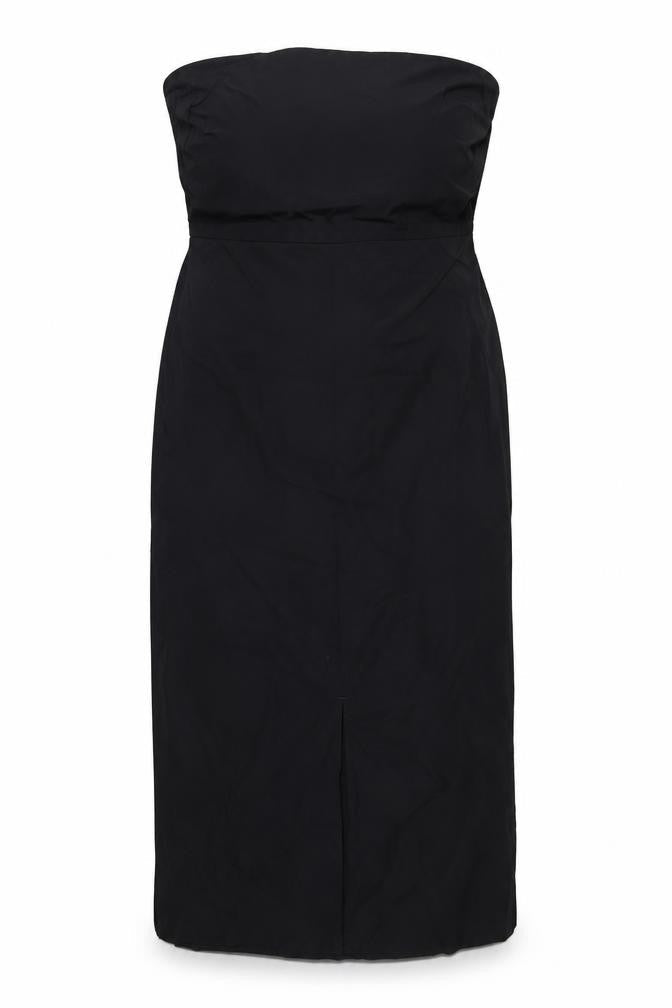 Marks & Spencer Womens Black Viscose A-Line Size 16 Off the Shoulder Zip