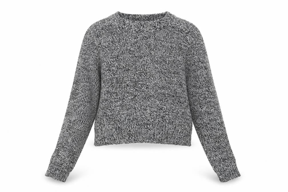 H&M Womens Black Round Neck Acrylic Pullover Jumper Size XS