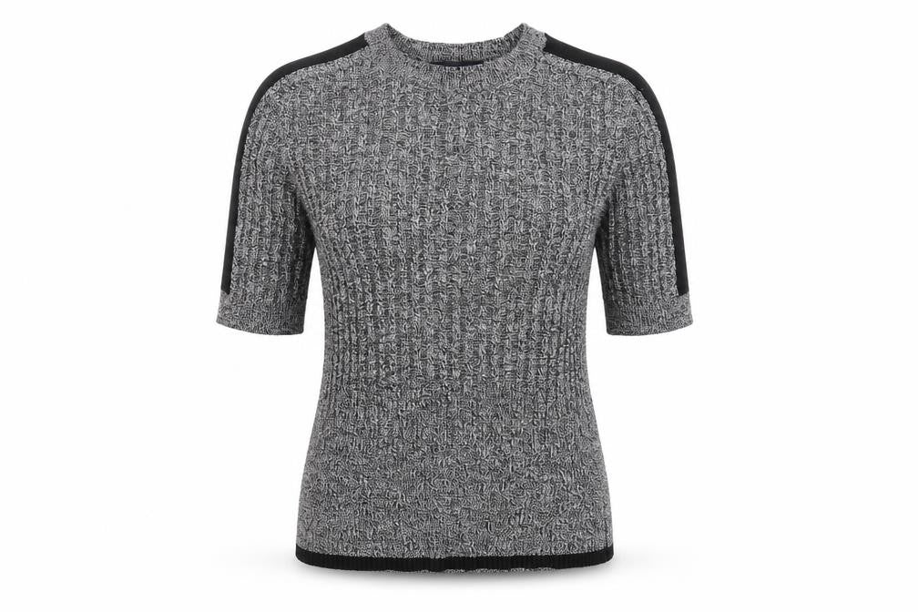 Marks & Spencer Womens Grey Round Neck Viscose Pullover Jumper Size 12