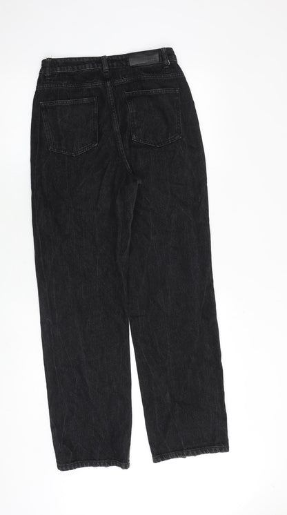 Nasty Gal Womens Black Cotton Mom Jeans Size 4 Regular Zip