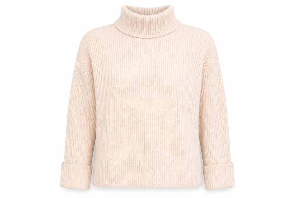 Marks & Spencer Womens Pink Roll Neck Polyamide Pullover Jumper Size L