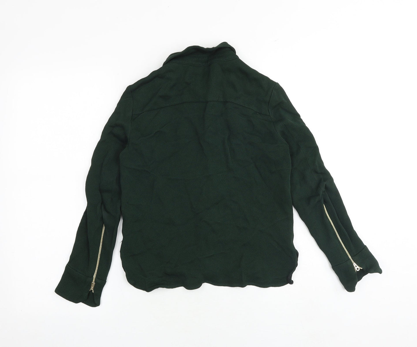 Zara Womens Green Jacket Size S Snap