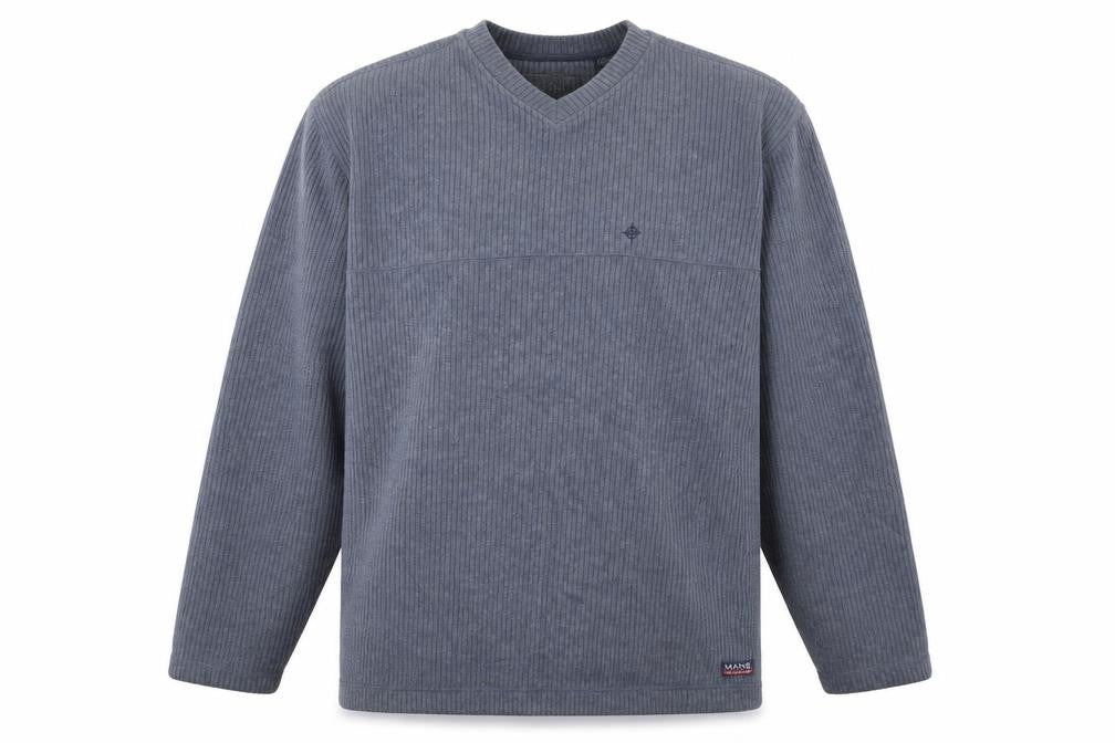Maine Mens Blue Polyester Pullover Sweatshirt Size M