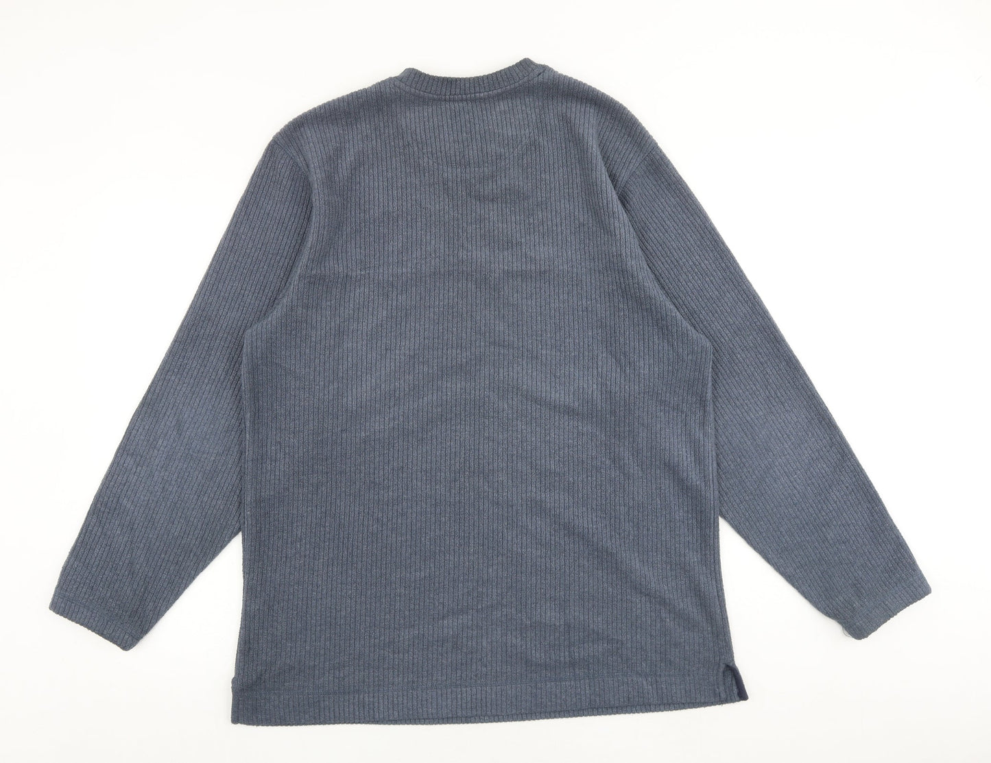 Maine Mens Blue Polyester Pullover Sweatshirt Size M