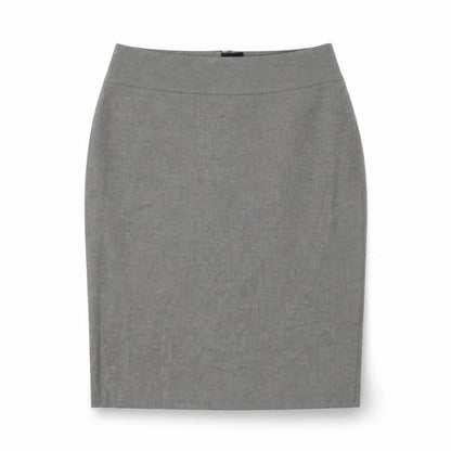 Marks & Spencer Womens Grey Polyester A-Line Skirt Size 12 Zip
