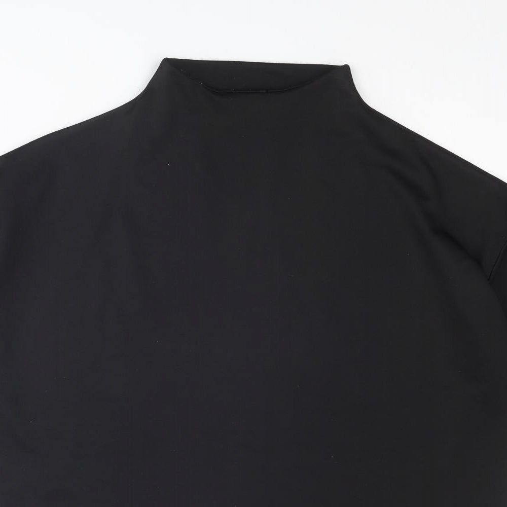ASOS Womens Black Polyester Mini Size 2XS Mock Neck Pullover