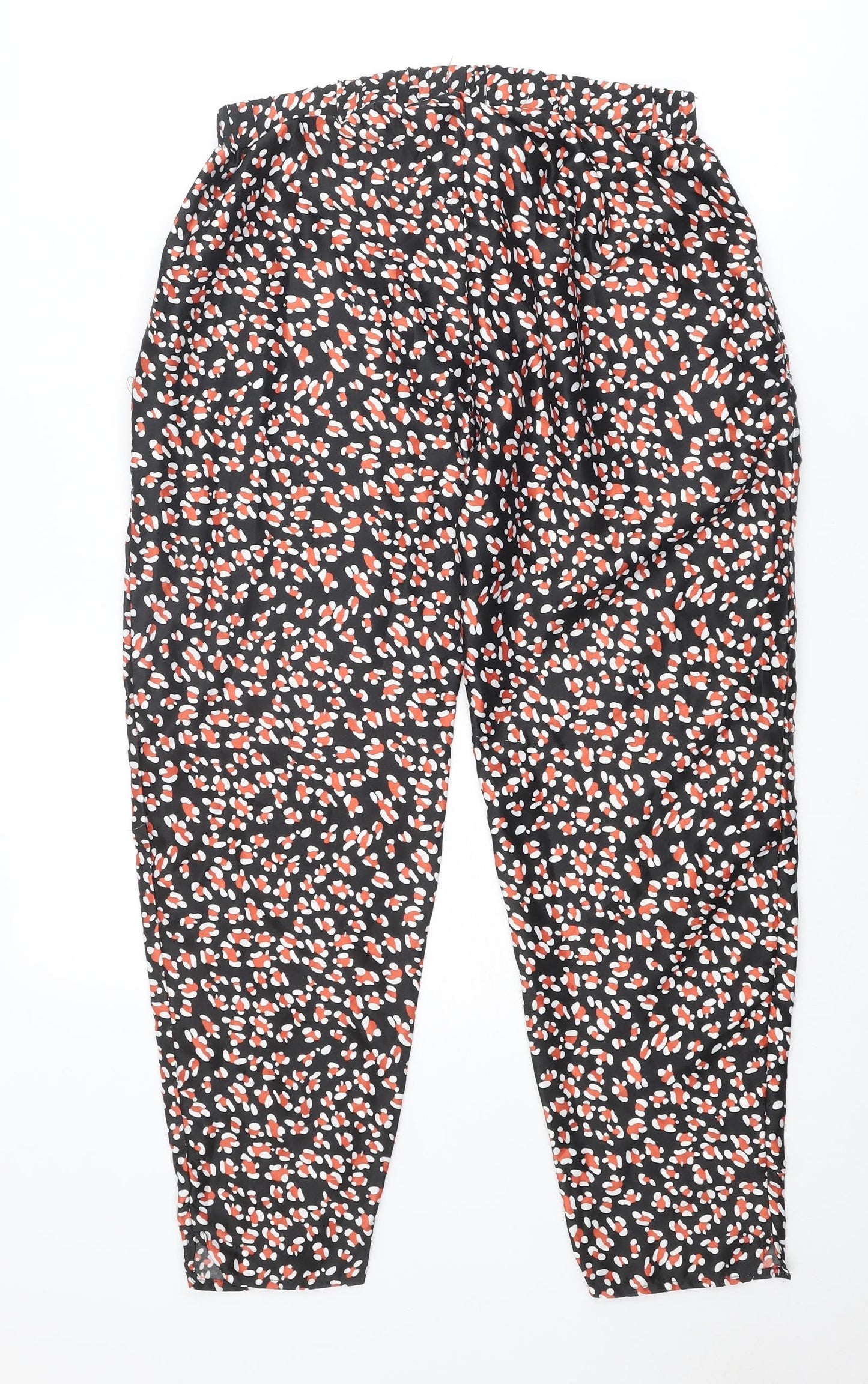 Cotton On Womens Multicoloured Geometric Polyester Trousers Size S Regular
