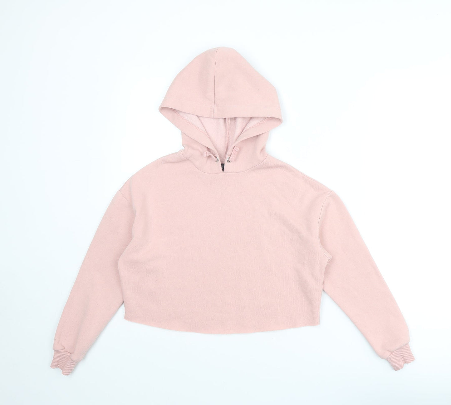 New Look Girls Pink Polyester Pullover Hoodie Size 10-11 Years Pullover