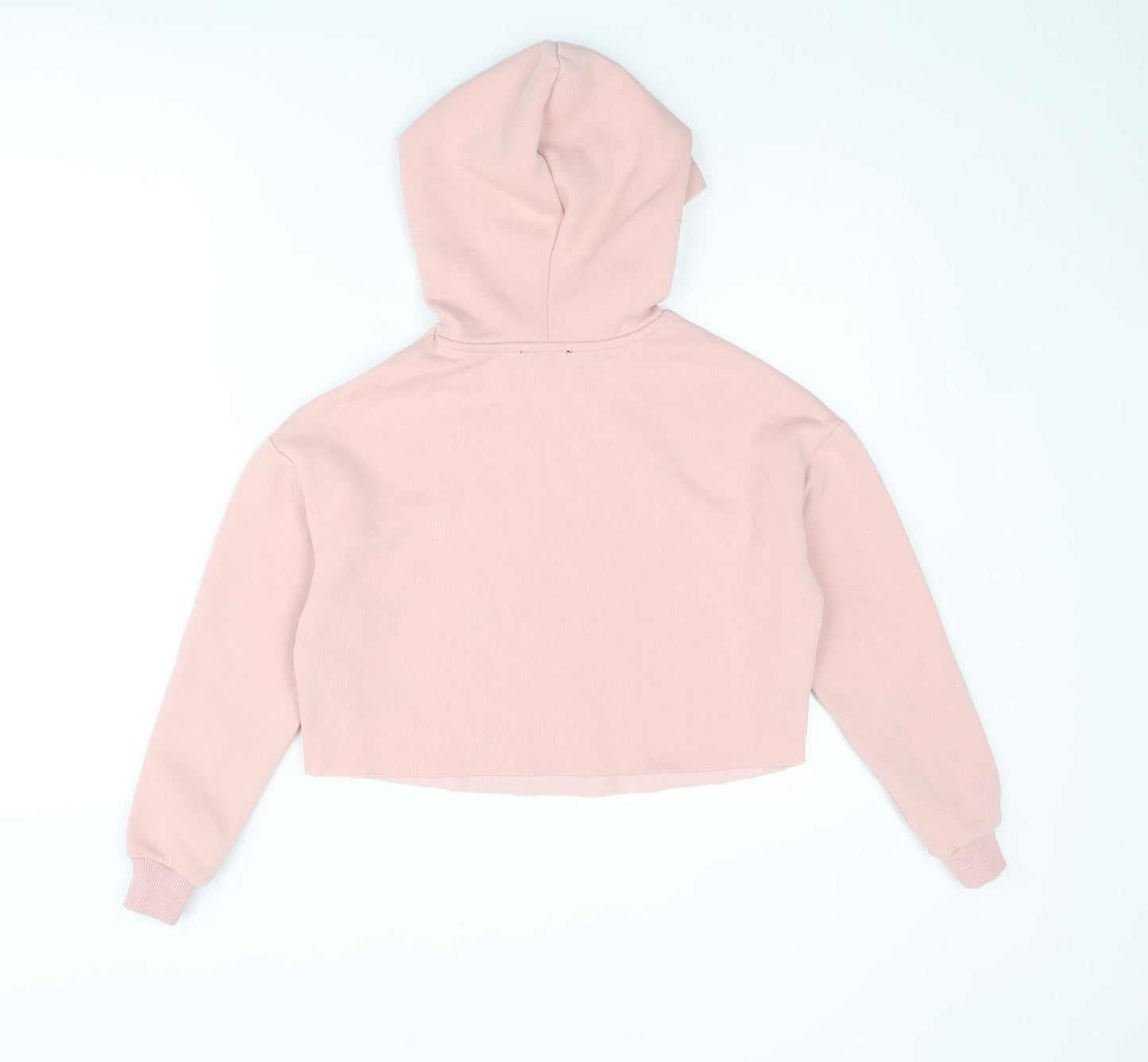 New Look Girls Pink Polyester Pullover Hoodie Size 10-11 Years Pullover