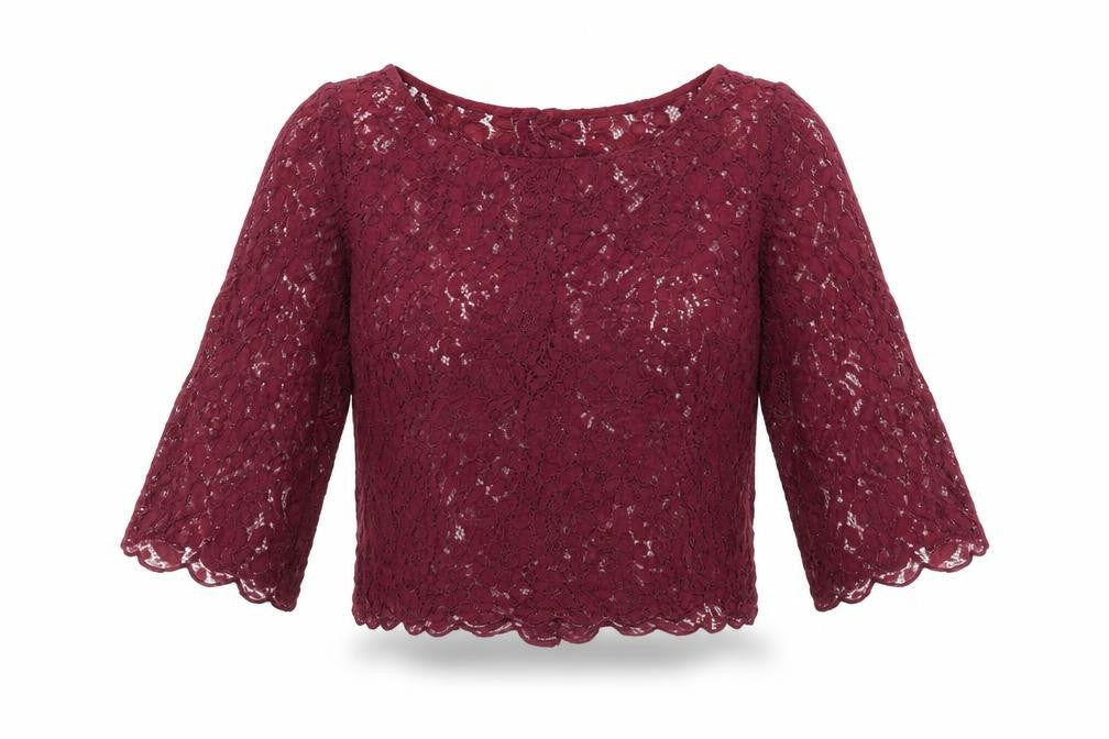 Divided by H&M Womens Purple Viscose Cropped Blouse Size 10 Boat Neck
