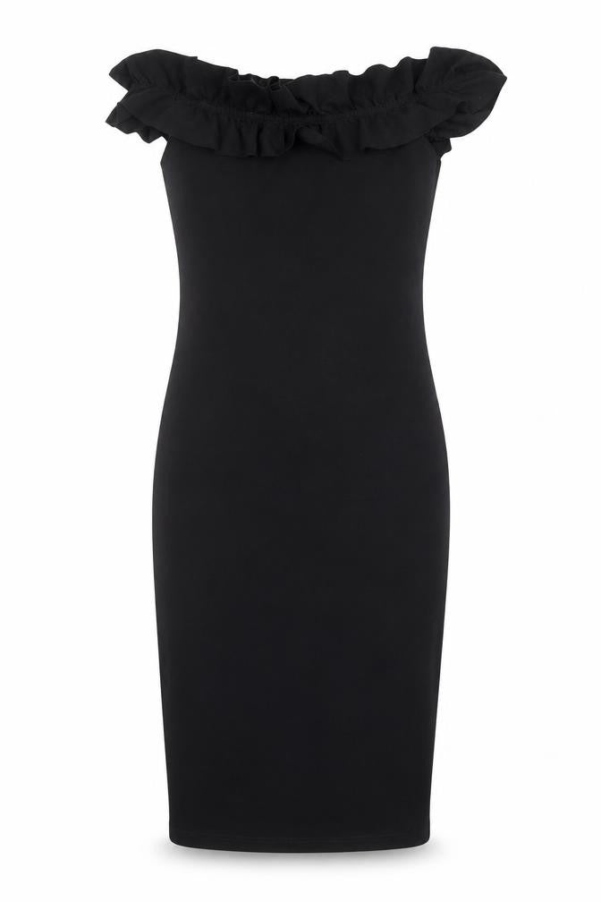 Zara Womens Black Polyester Sheath Size M Off the Shoulder Pullover