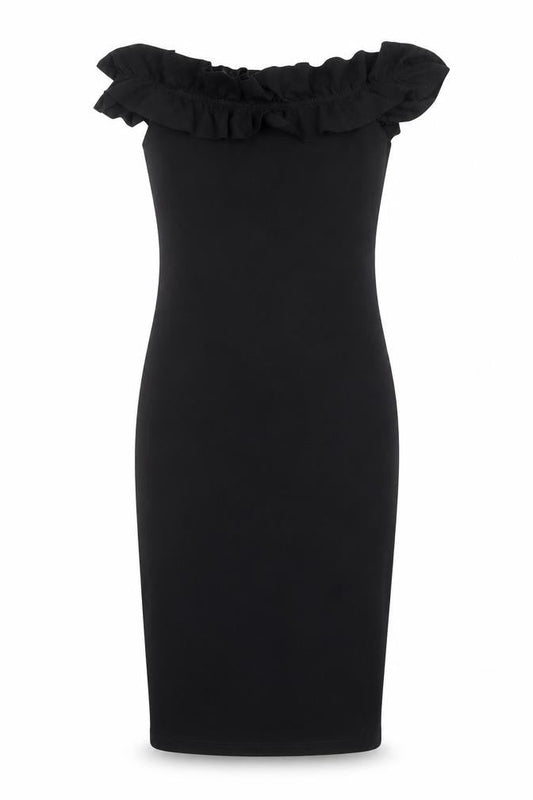 Zara Womens Black Polyester Sheath Size M Off the Shoulder Pullover