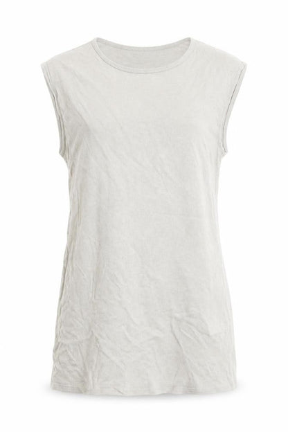 Zara Womens Grey Lyocell Basic T-Shirt Size M Round Neck