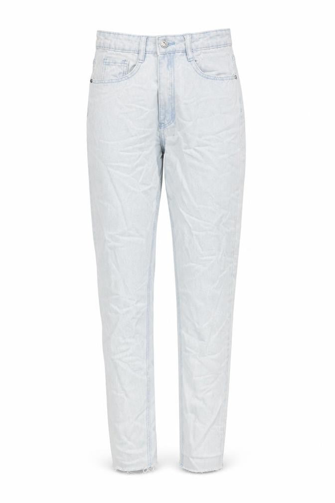 Missguided Womens Blue Cotton Tapered Jeans Size 8 Regular Zip