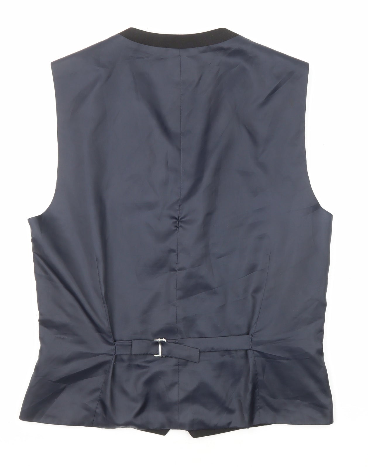 NEXT Mens Black Polyester Jacket Suit Waistcoat Size 38 Regular