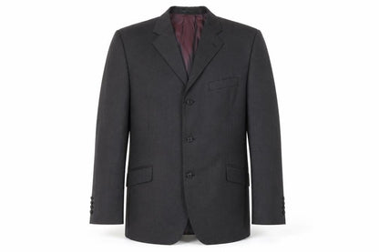 Angelico Mens Black Wool Jacket Suit Jacket Size 42 Regular