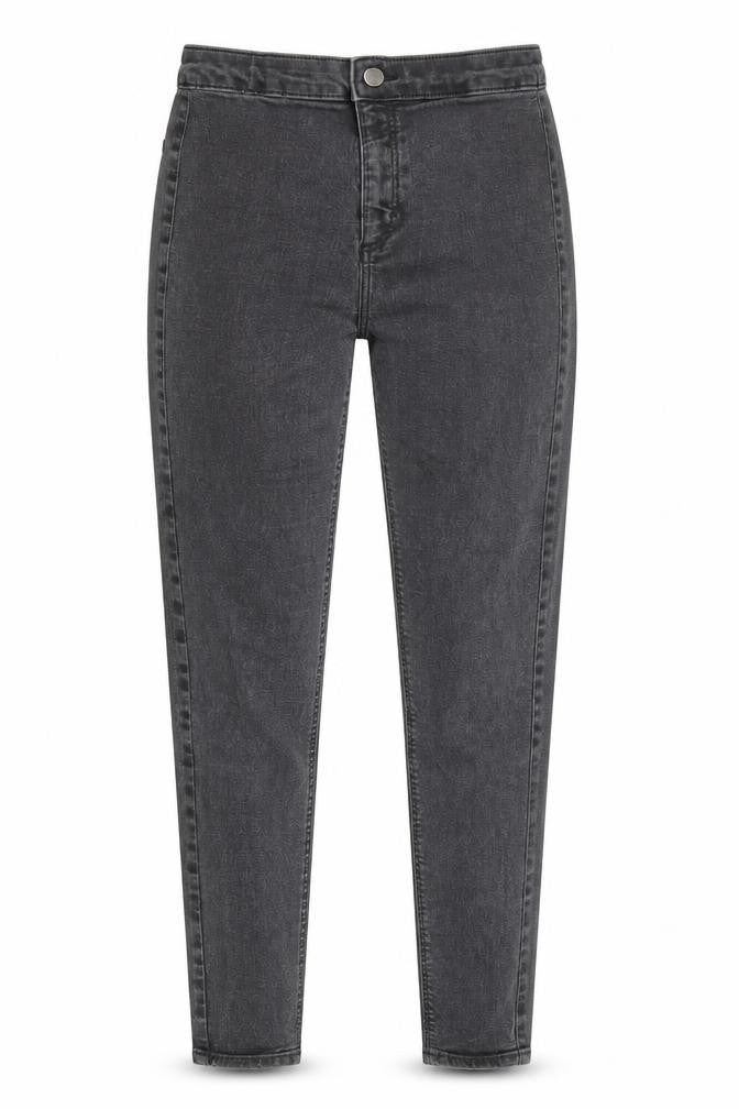 Topshop Womens Grey Cotton Skinny Jeans Size 25 in Regular Zip
