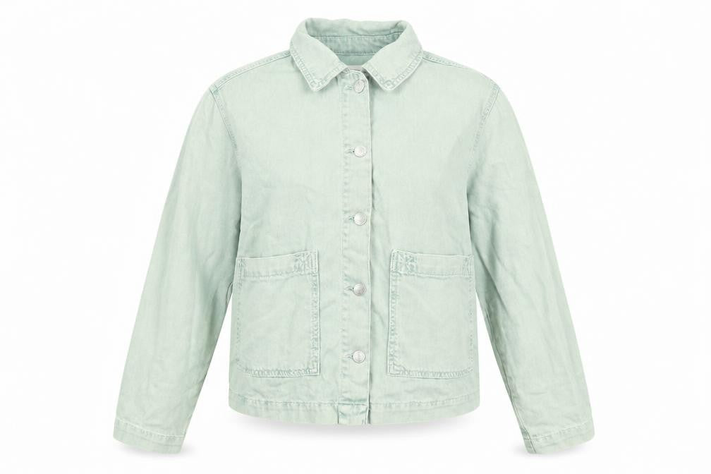 Pull&Bear Womens Green Jacket Size S Button