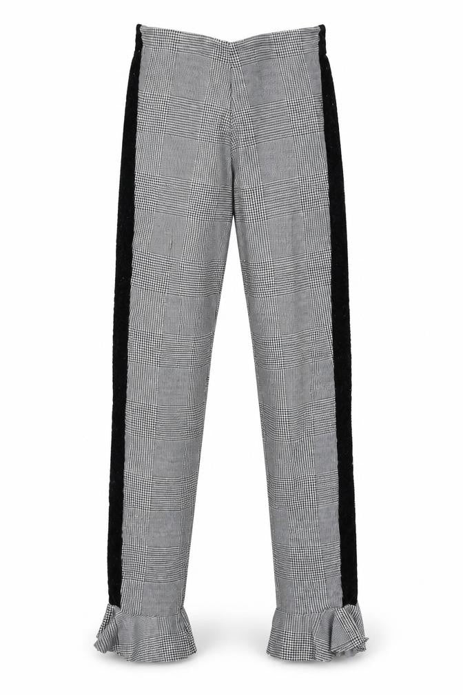 ASOS Womens Grey Plaid Polyester Trousers Size 4 Regular