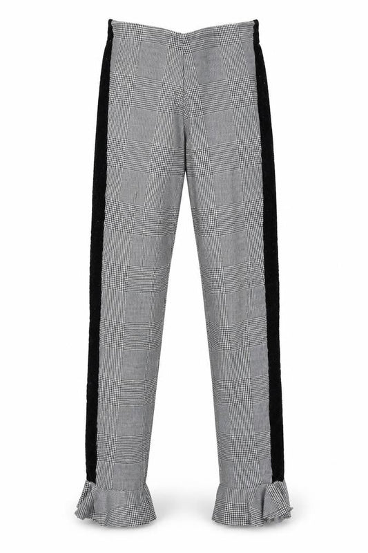 ASOS Womens Grey Plaid Polyester Trousers Size 4 Regular