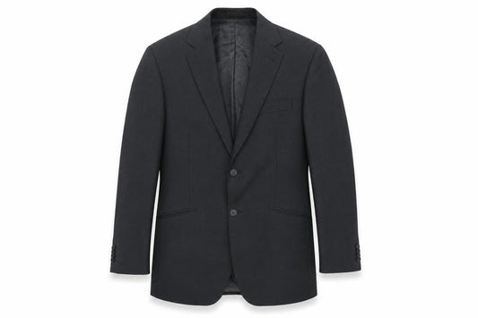 Simon Carter Mens Black Polyester Jacket Suit Jacket Size M Regular