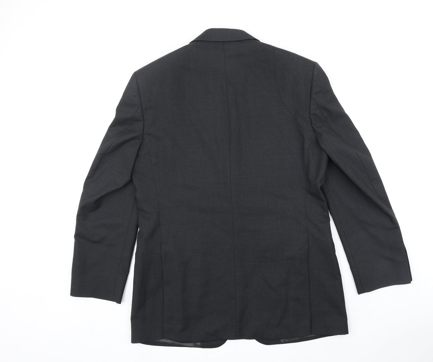 Simon Carter Mens Black Polyester Jacket Suit Jacket Size M Regular