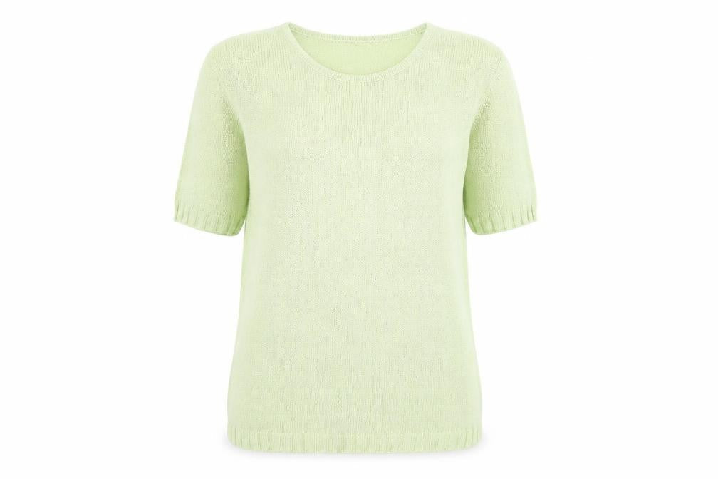 Isabelle Rose Collection Womens Green Round Neck Acrylic Pullover Jumper Size S