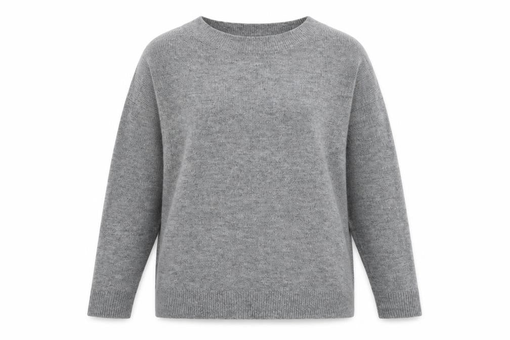 Gap Womens Grey Boat Neck Acrylic Pullover Jumper Size S