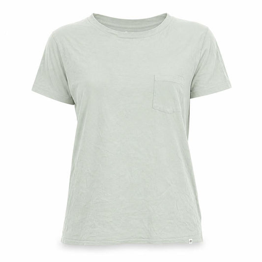 Roots Womens Green 100% Cotton Basic T-Shirt Size XS Crew Neck - Pocket Detail
