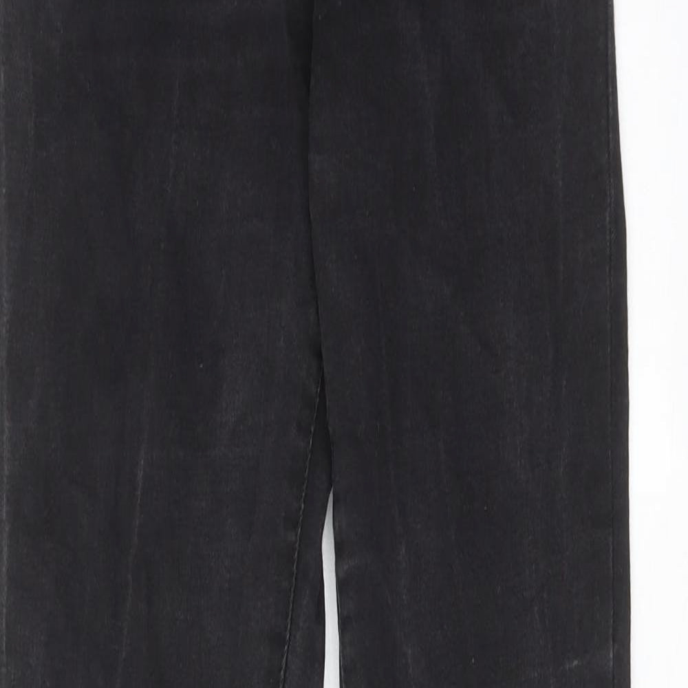 Denim & Co. Womens Black Cotton Skinny Jeans Size 10 Regular Zip