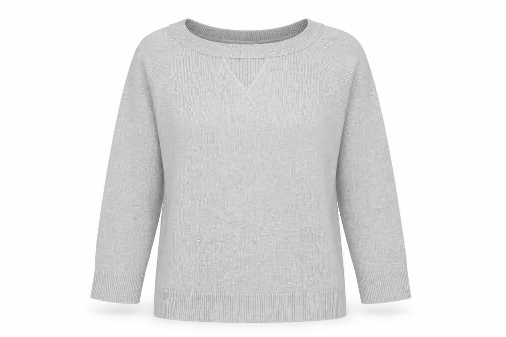 Gap Womens Grey Round Neck Nylon Pullover Jumper Size M