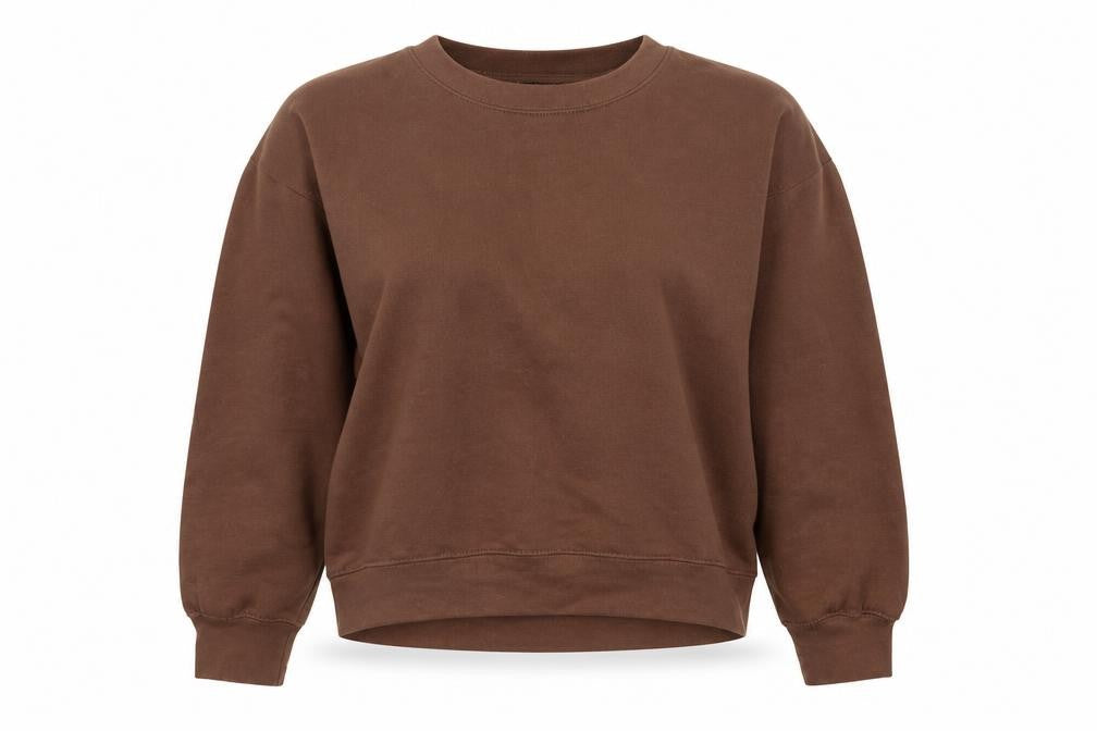 Zara Womens Brown Polyester Pullover Sweatshirt Size S Pullover