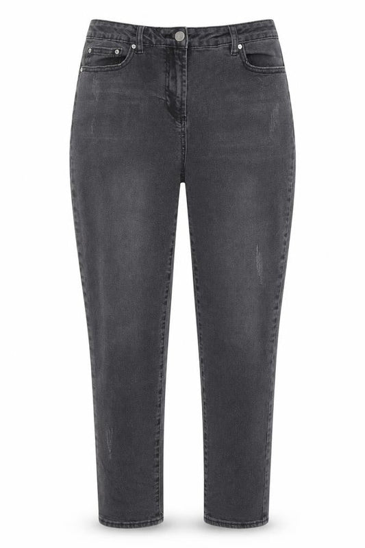 George Womens Grey Cotton Tapered Jeans Size 12 L28 in Regular Button