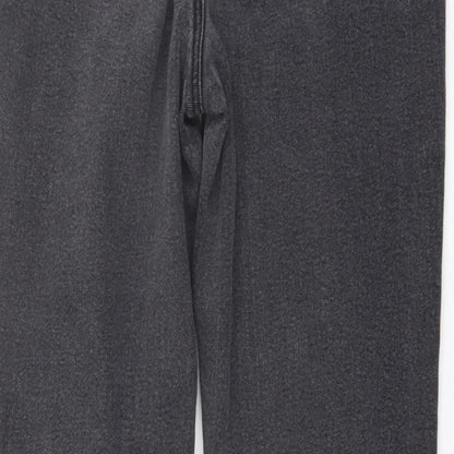 Tu Womens Grey Cotton Mom Jeans Size 10 L27 in Regular Button
