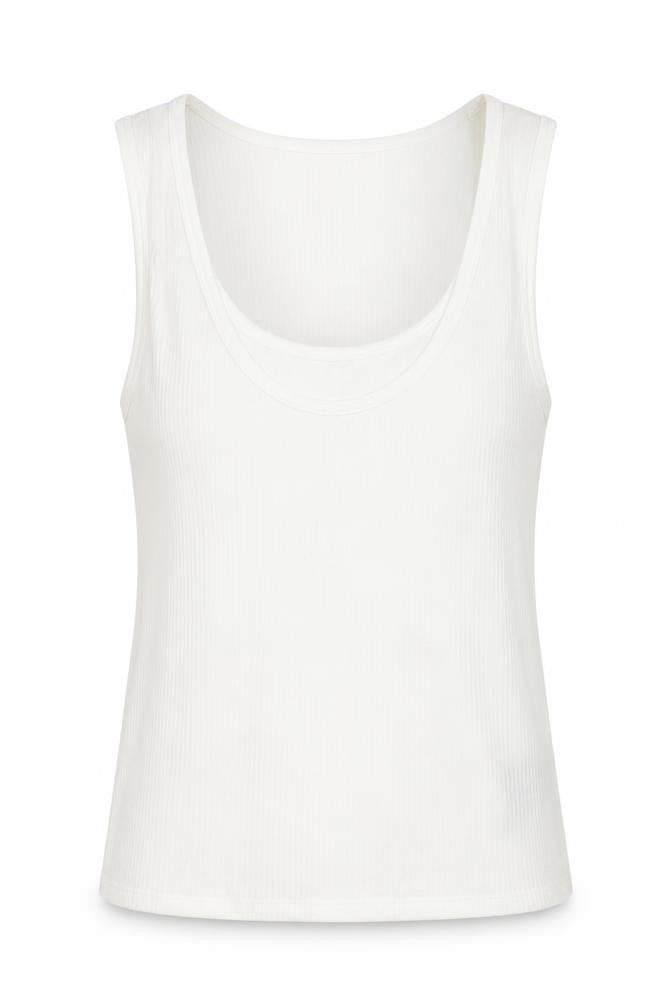 Zara Womens Ivory Polyester Basic T-Shirt Size L Scoop Neck